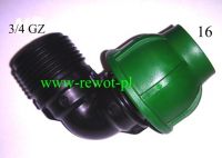 KOLANO PE 16-3/4"gz (IRRITEC)